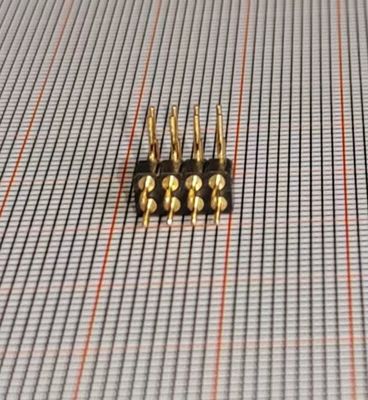 8 Pin 2x4 Pin Header 2mm Pitch Terastor Round Hole Double Bend 90 Degrees