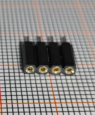 1x4 4 Pin Header Connector Female Pcb 2.54mm