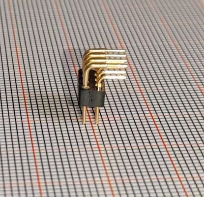 8 Pin 2x4 Pin Header 2mm Pitch Terastor Round Hole Double Bend 90 Degrees